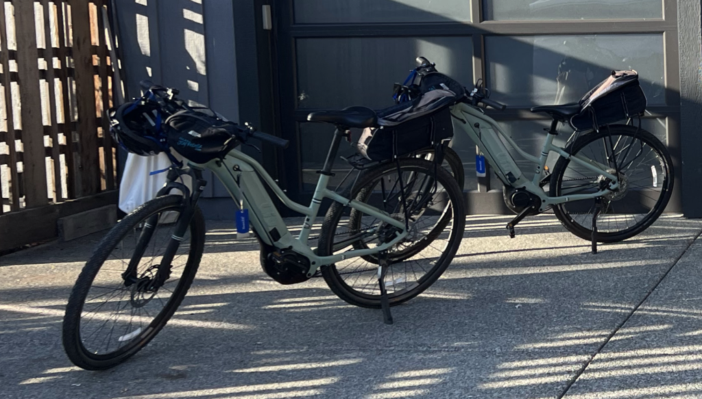 E bikes, charged and ready to ride!